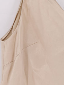 Brunello Cucinelli Women's Stretch Silk Top Beige