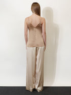 Brunello Cucinelli Women's Stretch Silk Top Brown