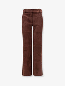 ARMA Women's Stretch Suede Trousers Brown