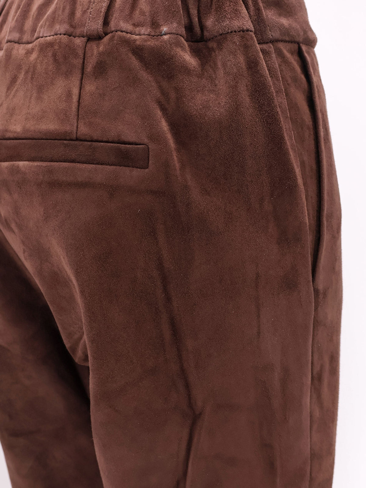 ARMA Women's Stretch Suede Trousers Brown