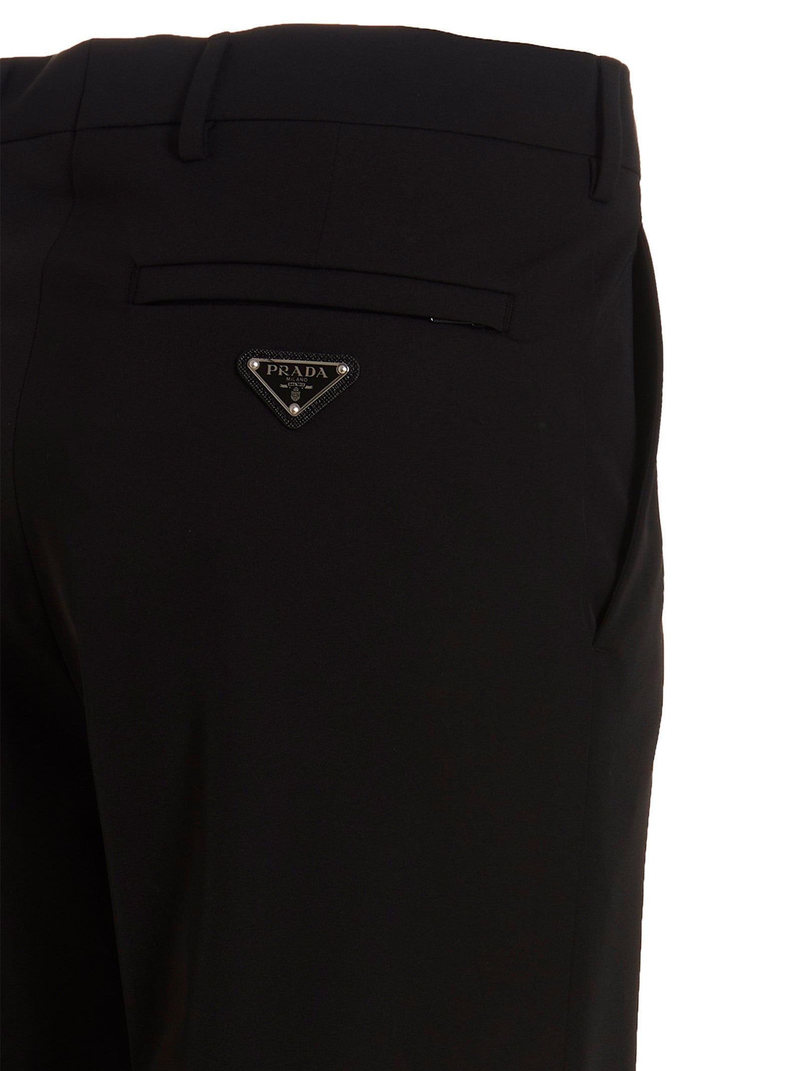 Prada Stretch Techno Pants Black