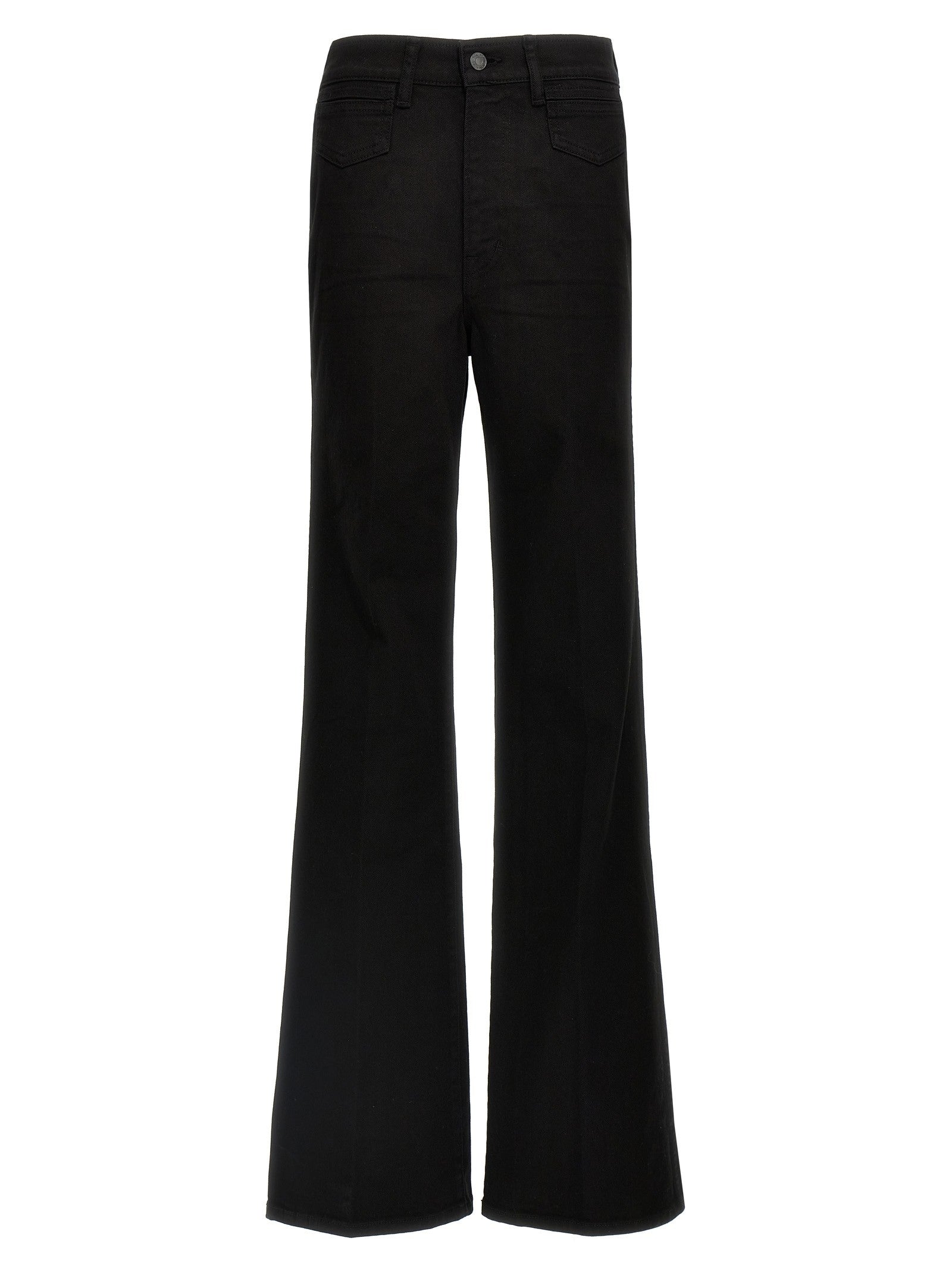 Tom Ford Stretch Twill Denim Wide Flare Jeans Black