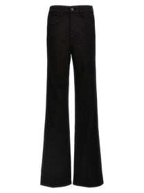 Tom Ford Stretch Twill Denim Wide Flare Jeans Black