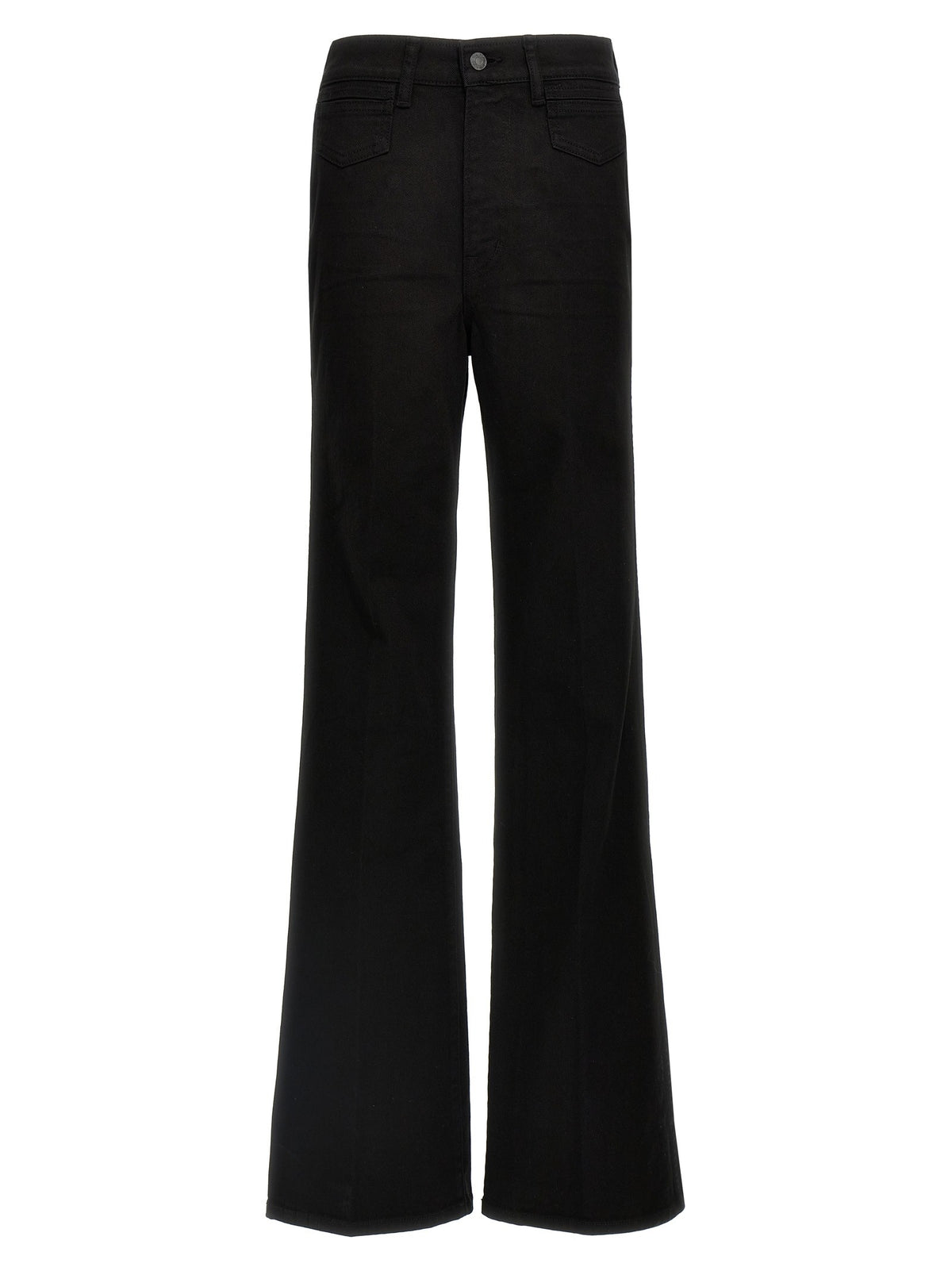 Tom Ford Stretch Twill Denim Wide Flare Jeans Black