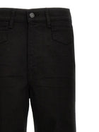 Tom Ford Stretch Twill Denim Wide Flare Jeans Black, view 3
