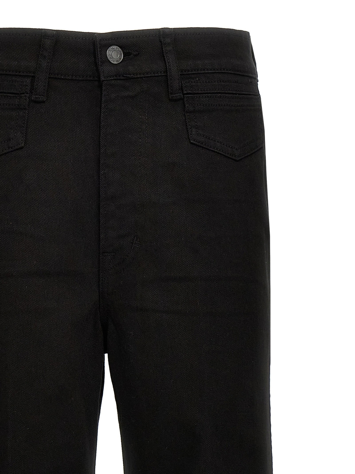Tom Ford Stretch Twill Denim Wide Flare Jeans Black