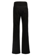 Tom Ford Stretch Twill Denim Wide Flare Jeans Black, view 2