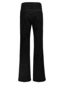 Tom Ford Stretch Twill Denim Wide Flare Jeans Black