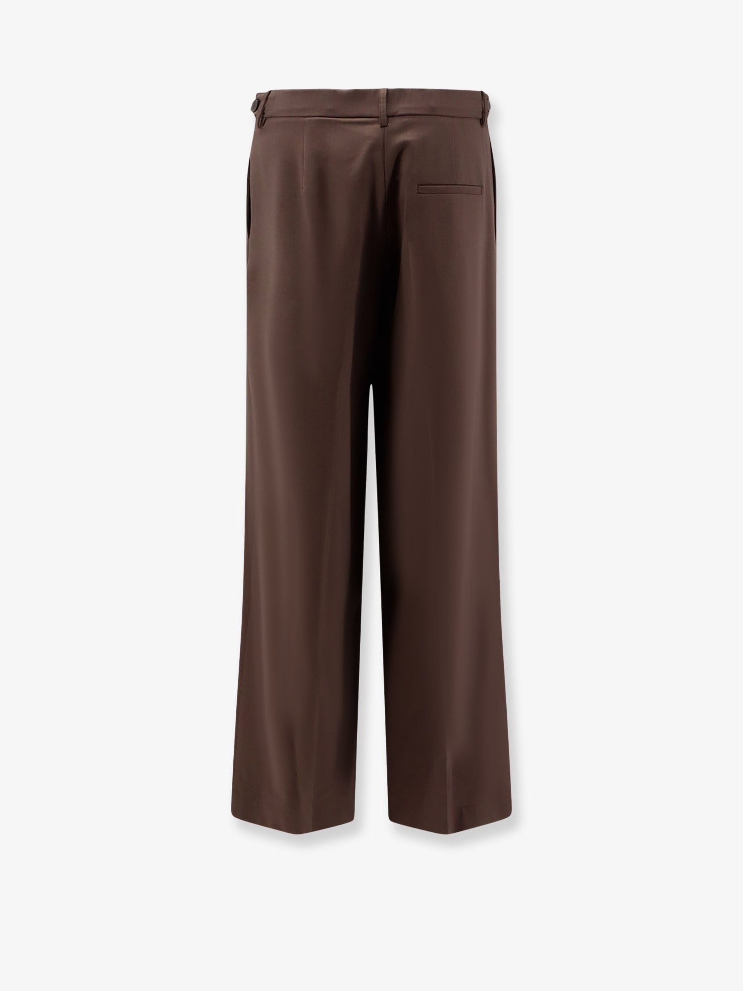 Alysi Women's Stretch Virgin Wool Trousers Brown