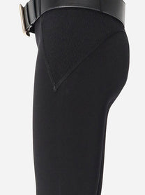 self-portrait Women's Stretch Viscose Blend Leggings Black