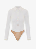 Elisabetta Franchi Women's Stretch Viscose Body Shirt White