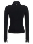 TWINSET Stretch Viscose Sweater Black
