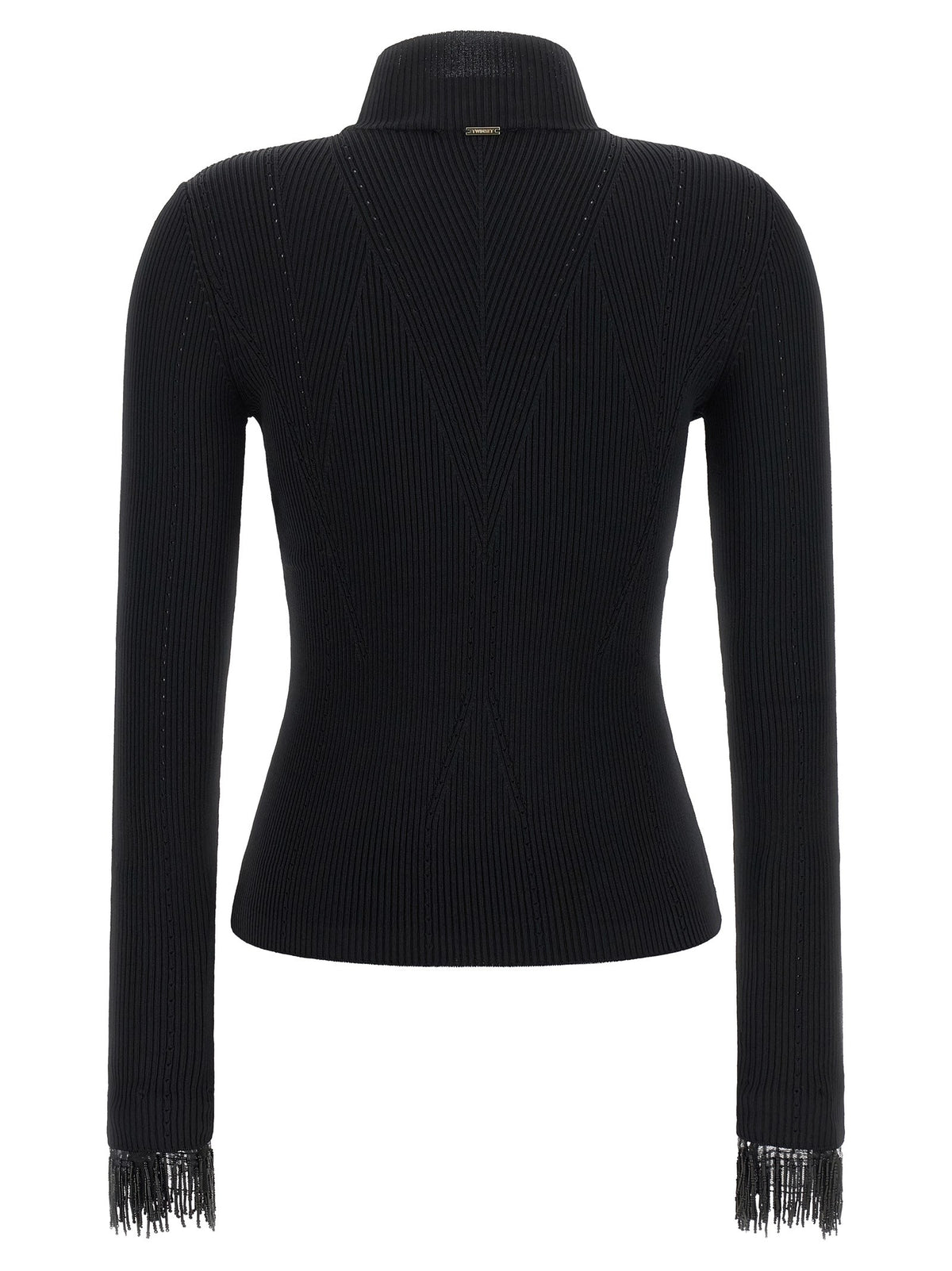 TWINSET Stretch Viscose Sweater Black