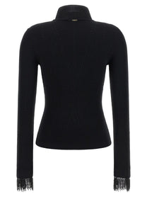 TWINSET Stretch Viscose Sweater Black