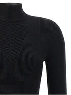 TWINSET Stretch Viscose Sweater Black