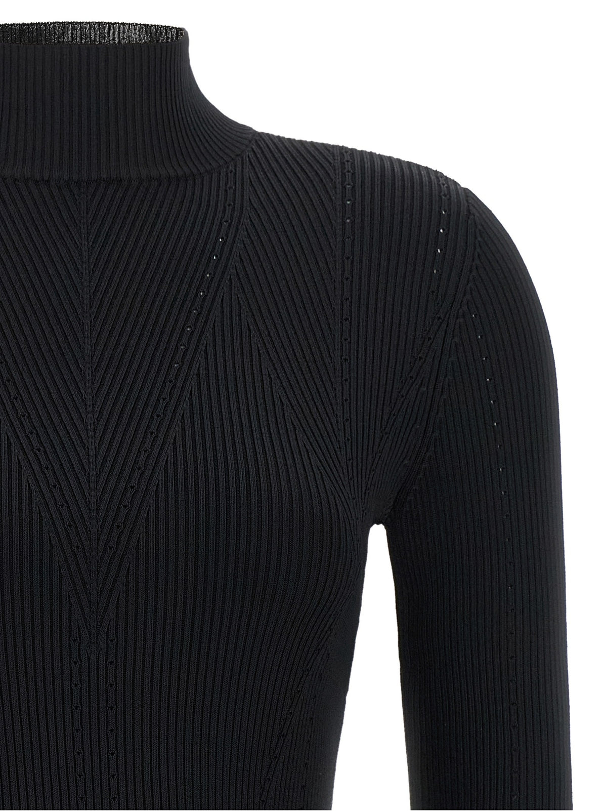 TWINSET Stretch Viscose Sweater Black