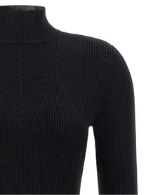 TWINSET Stretch Viscose Sweater Black