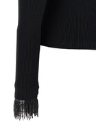 TWINSET Stretch Viscose Sweater Black