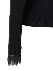 TWINSET Stretch Viscose Sweater Black