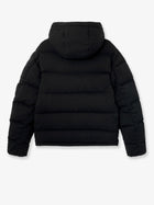 Stone Island Men's Stretch Wool Blend Down Jacket Black, view 2