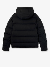 Stone Island Men's Stretch Wool Blend Down Jacket Black, view 2