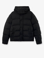 Stone Island Men's Stretch Wool Blend Down Jacket Black