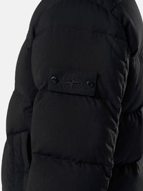 Stone Island Men's Stretch Wool Blend Down Jacket Black, view 3