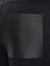 Loewe Women's Stretch Wool Blend Stirrup Trousers Black
