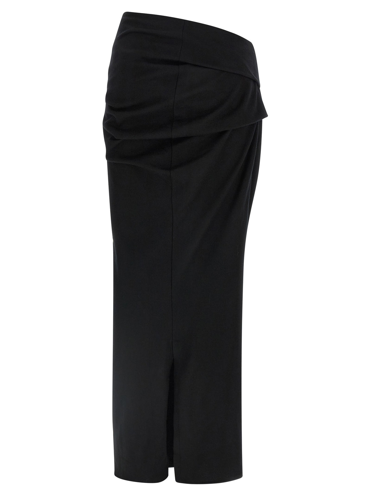 Entire Studios Stretch Wool Skirt Black, view 2