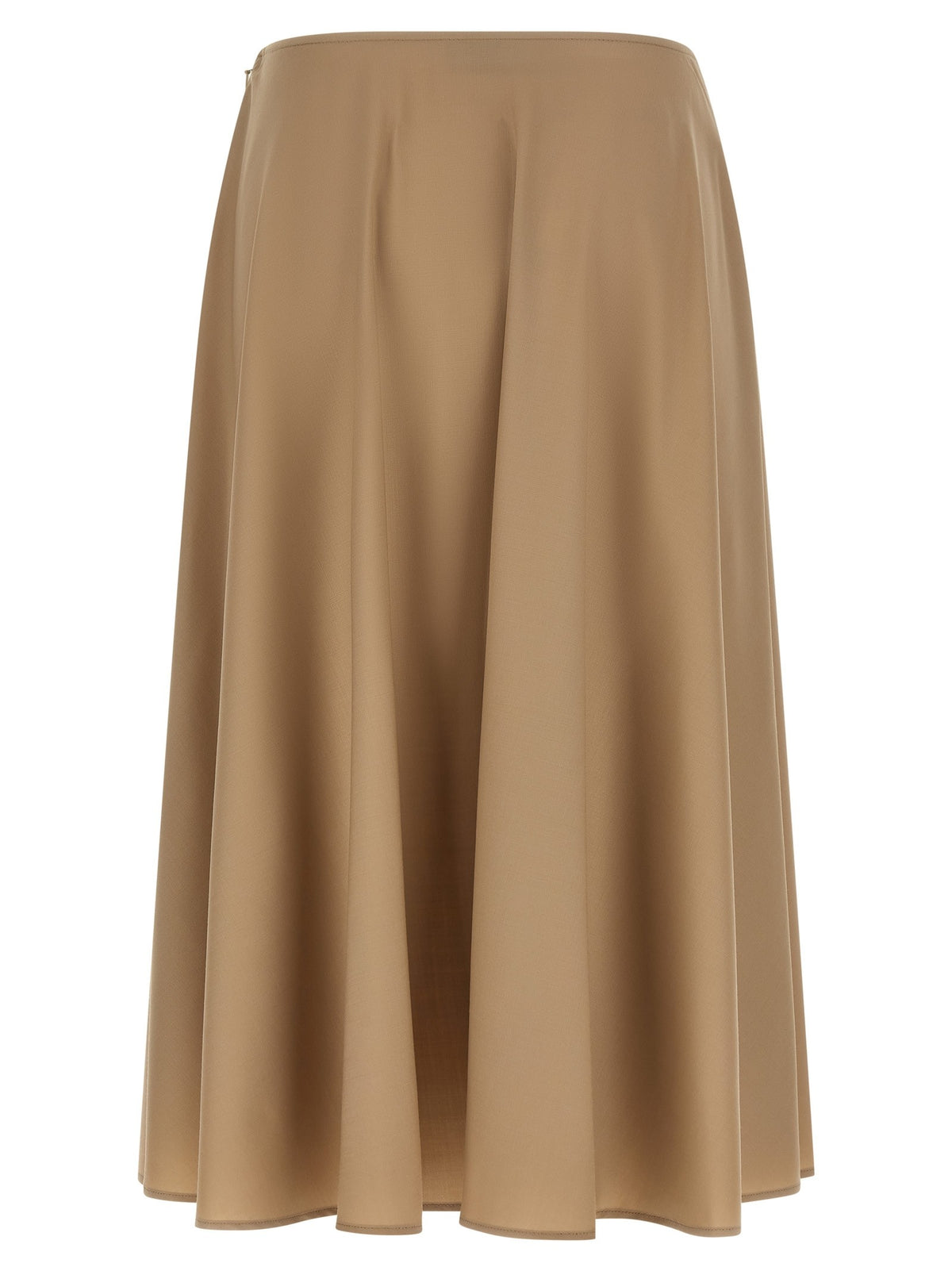 Moschino Stretch Wool Skirt Beige