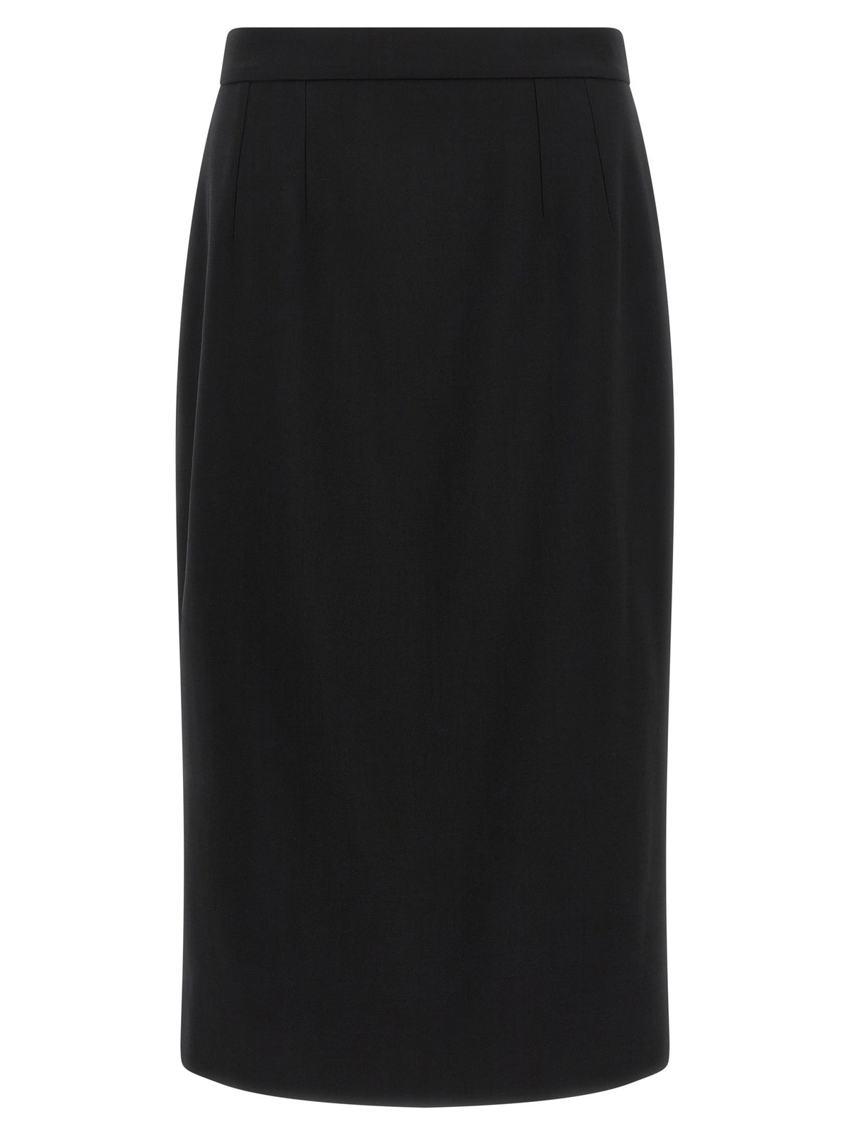 Dolce &amp; Gabbana Stretch Wool Skirt Black