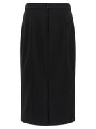 Dolce &amp; Gabbana Stretch Wool Skirt Black, view 2