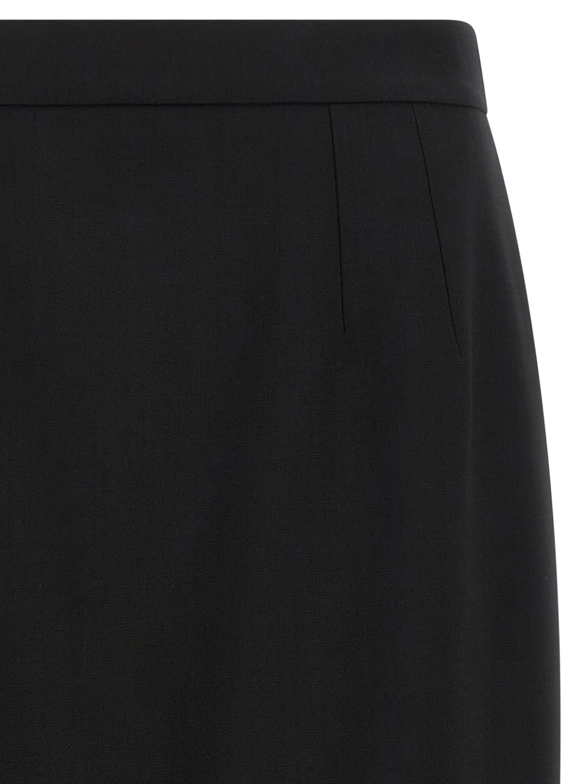 Dolce &amp; Gabbana Stretch Wool Skirt Black