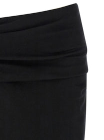 Entire Studios Stretch Wool Skirt Black, view 3