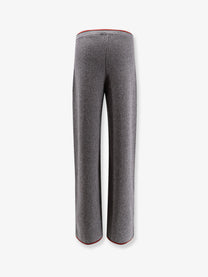 Gucci Women's Stretch Wool Trousers Grey