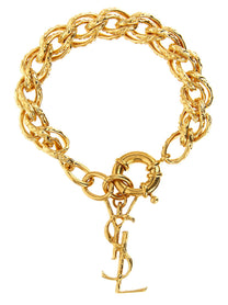 Saint Laurent String Chain Bracelet Gold
