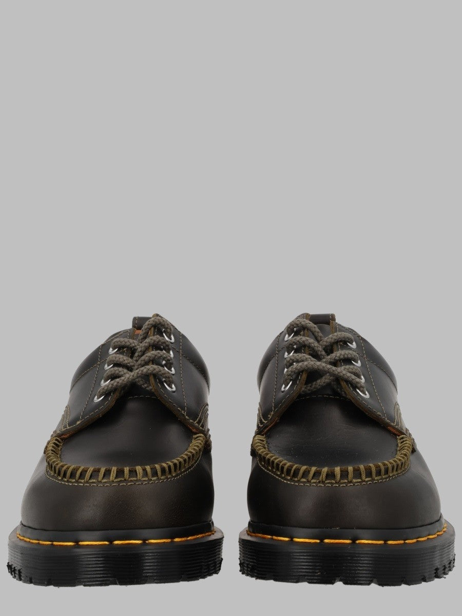Dr. Martens Men's Stringata Lowell Con Punta Moc Green