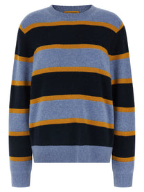 Guest In Residence Stripe Crew Sweater Gold