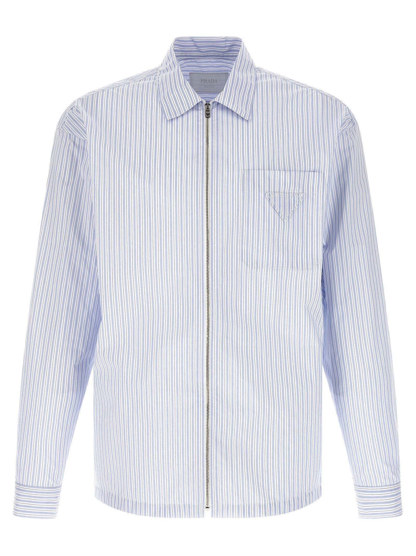 PRADA Stripe Tec Shirt Blue