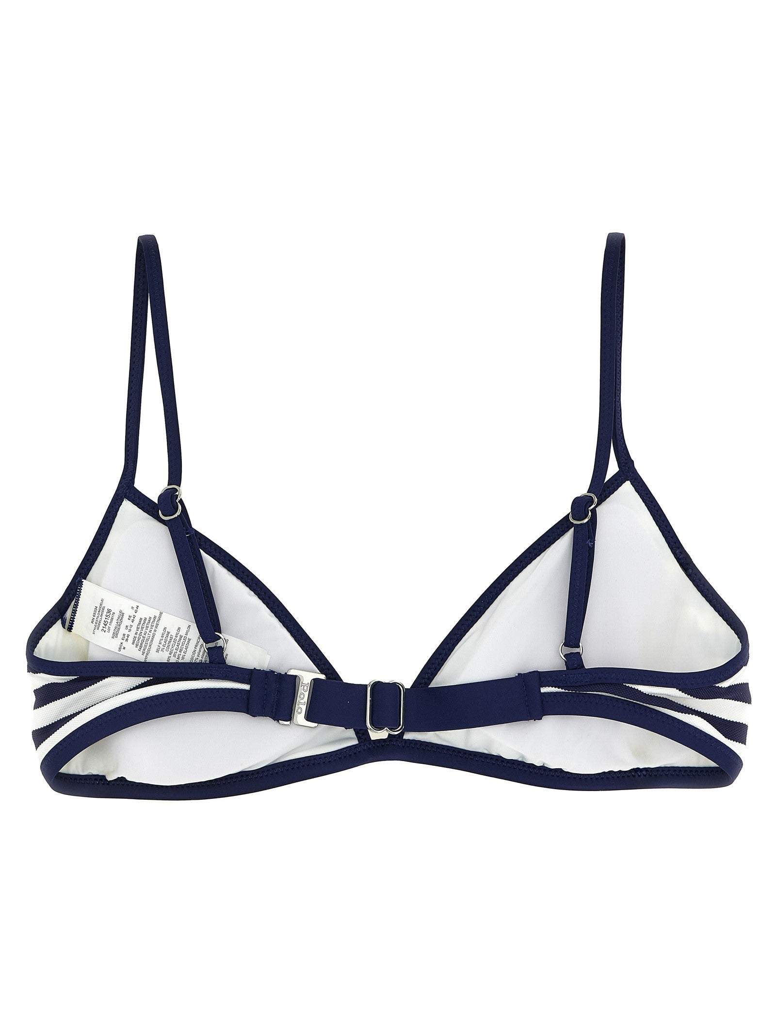 Polo Ralph Lauren Striped Bikini Top Blue