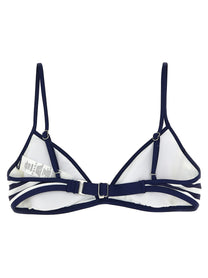 Polo Ralph Lauren Striped Bikini Top Blue
