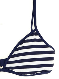 Polo Ralph Lauren Striped Bikini Top Blue