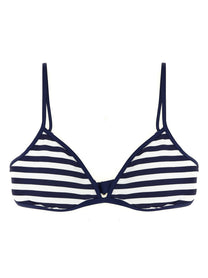 Polo Ralph Lauren Striped Bikini Top Blue
