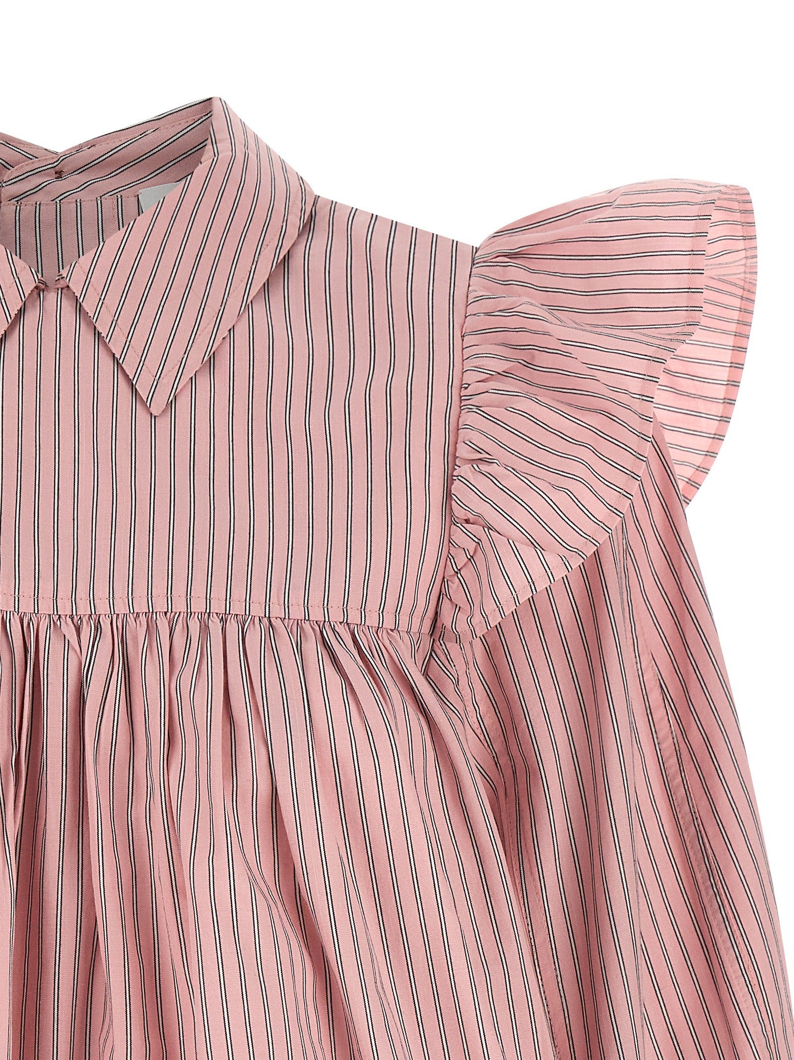 Ganni Striped Blouse Blue