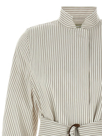 Fendi Striped Blouson White
