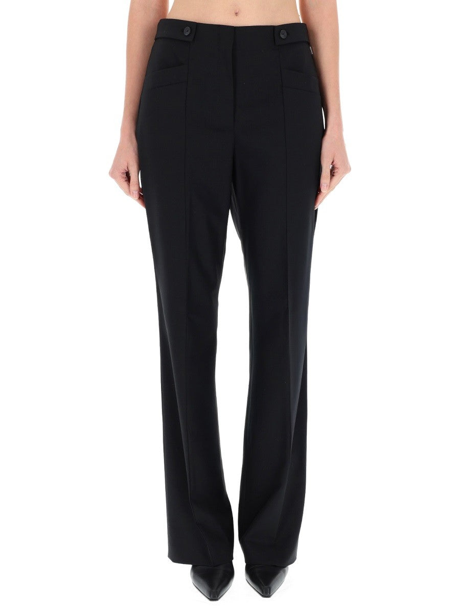 Boss Women's Striped Bootcut Pants Black