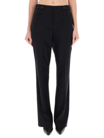 Boss Women's Striped Bootcut Pants Black