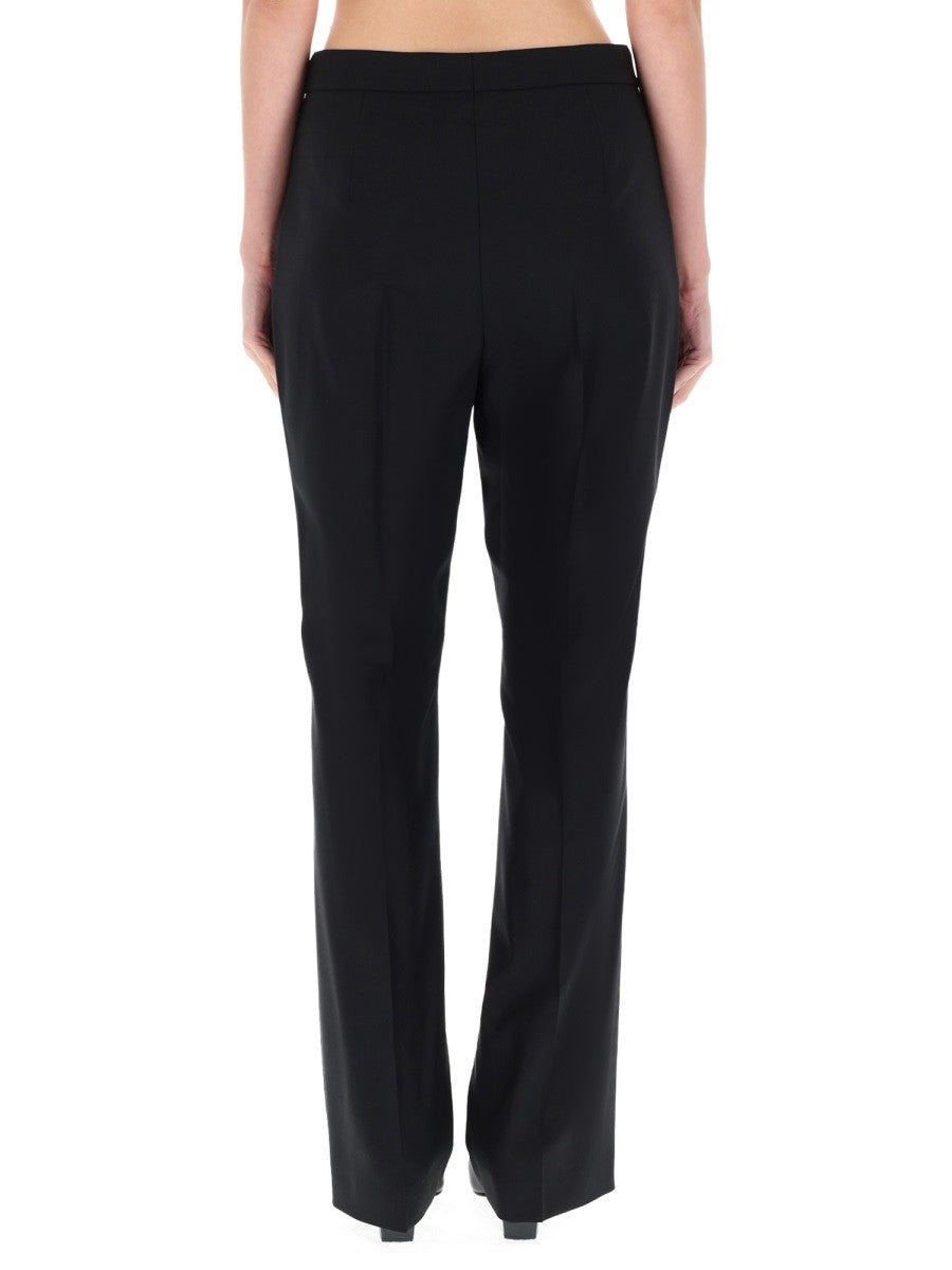 Boss Women's Striped Bootcut Pants Black
