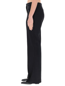 Boss Women's Striped Bootcut Pants Black