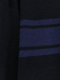 Stussy Men's Striped Cotton and Linen Sweater Black